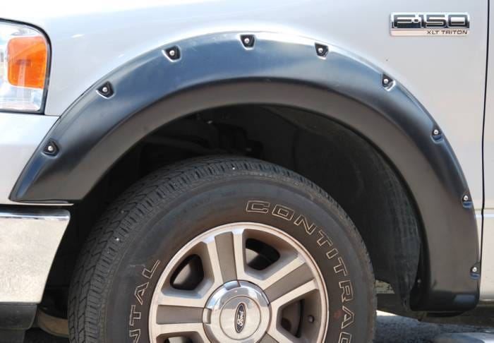 Ford F150 Prestige Front Pair RX Rivet Style Textured Fender Flare Set - RX310TA thumbnail 2