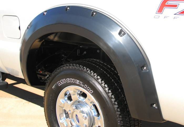 Ford F250 Prestige Rear Pair RX Rivet Style Textured Fender Flare Set - RX314TB thumbnail 3