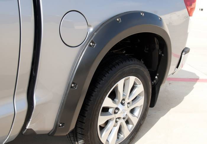 Toyota Tundra Prestige Rear Pair RX Rivet Style Textured Fender Flare Set - RX603TB