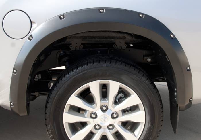 Toyota Tundra Prestige Rear Pair RX Rivet Style Textured Fender Flare Set - RX603TB thumbnail 2