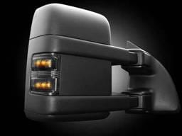 Recon LED Side Mirror Lenses with Amber Signals and Smoked Lens - 2PC - 264140BK