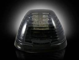 Ford Superduty Recon Smoked Cab Roof Light Lens with Amber LED - 5PC - 264143BK