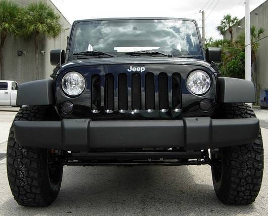 Jeep Wrangler Recon Round Front Turn Signal Lenses with Amber LED - Smoked Lens - 264134BK thumbnail 2