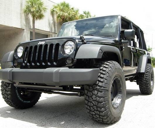 Jeep Wrangler Recon Round Front Turn Signal Lenses with Amber LED - Smoked Lens - 264134BK thumbnail 4