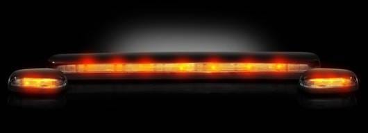 Chevrolet Silverado Recon Clear Cab Roof Light Lens with Amber LED - 3PC - 264156CL thumbnail 2