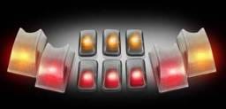 Recon Clear Cab Lens with 5 Amber and Red Bulbs- 10PC - 264160CL