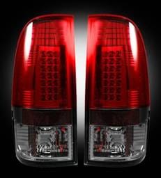 Ford Superduty Recon LED Taillights - Dark Red Smoked Lens - 264176RBK