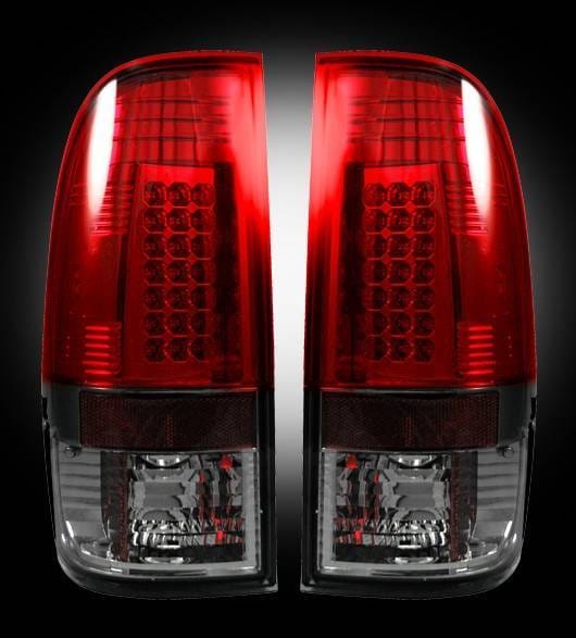 Ford Superduty Recon LED Taillights - Dark Red Smoked Lens - 264176RBK