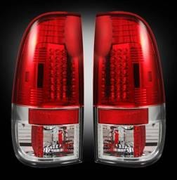 Ford Superduty Recon LED Taillights - Red Lens - 264176RD