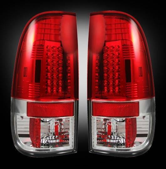 Ford Superduty Recon LED Taillights - Red Lens - 264176RD