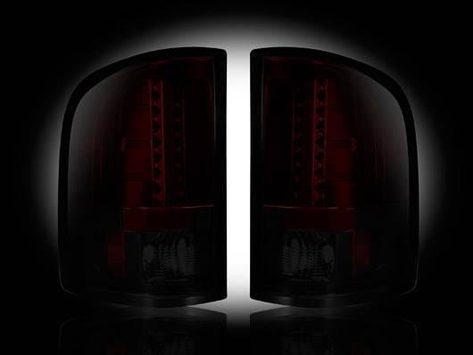 Chevrolet Silverado Recon LED Taillights - Dark Red Smoked Lens - 264175RBK