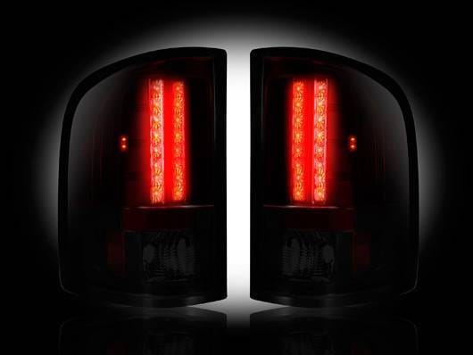 Chevrolet Silverado Recon LED Taillights - Dark Red Smoked Lens - 264175RBK thumbnail 2