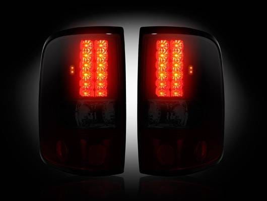 Ford F150 Recon Straight Side LED Taillights - Dark Red Smoked Lens - 264178RBK thumbnail 2