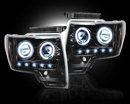 Ford F150 Recon Projector Headlights - 264190BK thumbnail 2