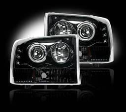 Ford Superduty F350 DRW Recon Projector Headlights - 264192BK