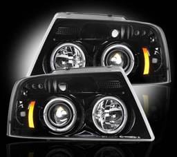 Ford F150 Recon Projector Headlights - 264198BK