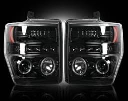Ford Superduty F250 Recon Projector Headlights - 264196BK