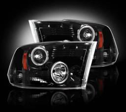 Dodge Ram Recon Projector Headlights - 264270BK