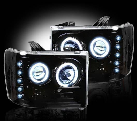 GMC Sierra Recon Projector Headlights - 264271BK thumbnail 2