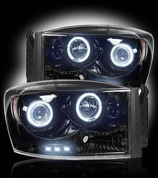 Dodge Ram Recon Projector Headlights - 264199BK thumbnail 2