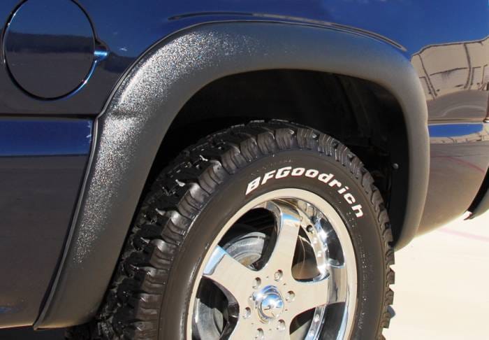 Chevrolet Silverado Prestige Rear Pair SX Street Style Textured Fender Flare Set - SX103TB