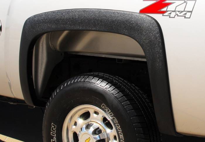 Chevrolet Silverado Prestige Rear Pair SX Street Style Textured Fender Flare Set - SX106TB