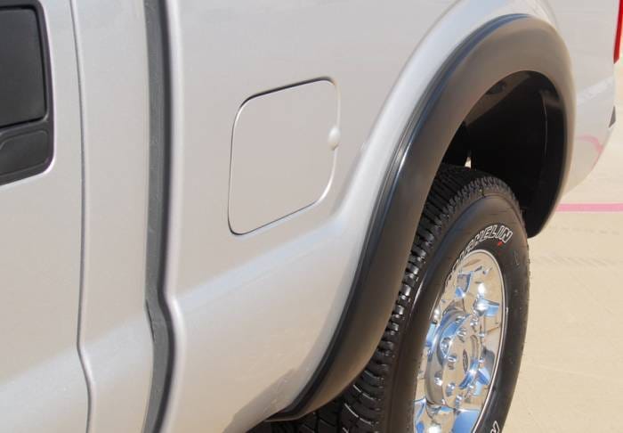 Ford F250 Prestige Rear Pair SX Street Style Textured Fender Flare Set - SX314TB