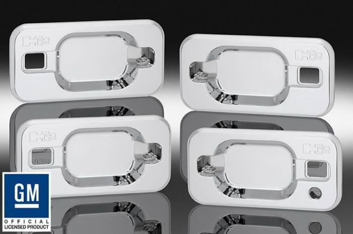 Hummer H2 Defenderworx Door Bezels - Smooth - Set of 4 - Chrome - H2PPC06012