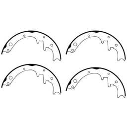 Omix Brake Shoe Set - 10 inch - 16726-16