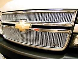 Chevrolet Silverado MX Series Silver Upper Grille - 2PC - CHE-1506-S