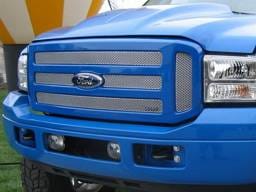 Ford Excursion MX Series Silver Upper Insert Grille - 6PC - FOR-1351-S