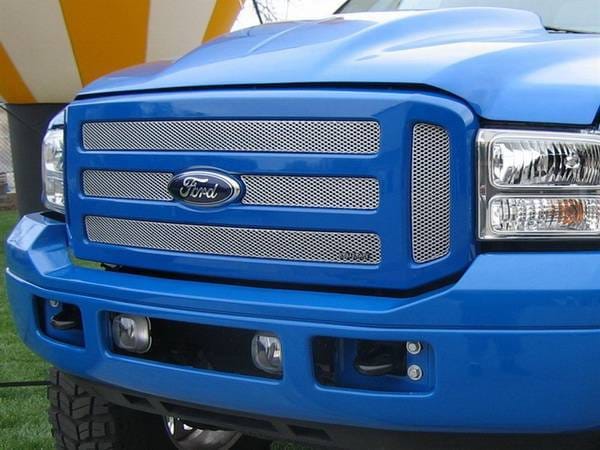 Ford Excursion MX Series Silver Upper Insert Grille - 6PC - FOR-1351-S