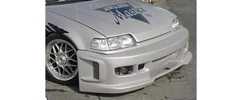 Honda CRX Sense Black Widow Front Bumper - BW-21F
