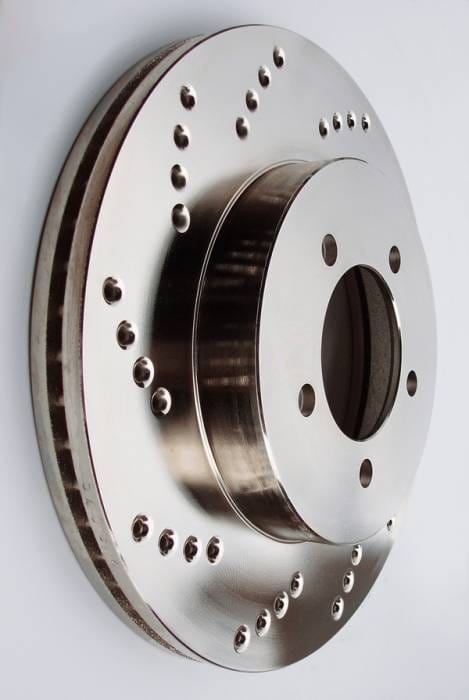 Audi A6 SP Performance Cross Drilled Solid Rear Rotors - C01-176 thumbnail 2