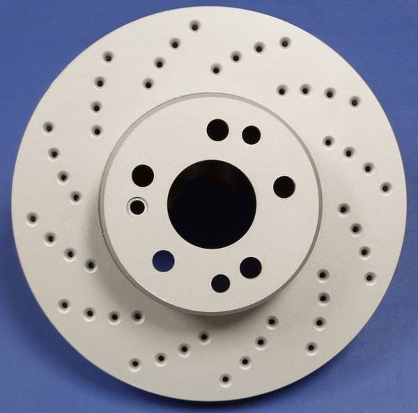 Audi A6 SP Performance Cross Drilled Vented Front Rotors - C01-229