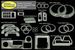 Toyota FJ Cruiser Putco Interior Chrome Accessory Kit - 34PC - 409001