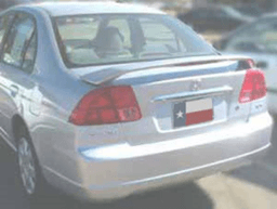 Honda Civic 4Dr DAR Spoilers OEM Look 3 Post Wing w/ Light ABS-521
