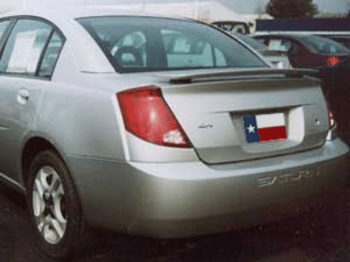 Saturn Ion 4Dr DAR Spoilers OEM Look 3 Post Wing w/o Light ABS-532