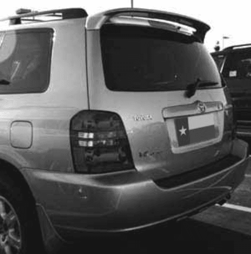 Toyota Highlander DAR Spoilers OEM Look Roof Wing w/o Light ABS-537