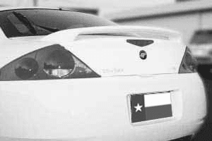 Mercury Cougar DAR Spoilers OEM Look 3 Post Wing w/o Light ABS-310