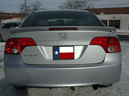 Honda Civic 4Dr "Si" DAR Spoilers OEM Look Flush Wing w/ Light ABS-717