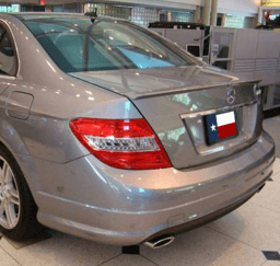 Mercedes C-Class Sedan DAR Spoilers OEM Look Trunk Lip Wing w/o Light ABS-724