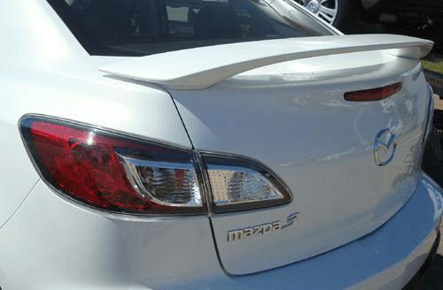 Mazda 3 Sedan DAR Spoilers OEM Look 3 Post Wing w/o Light ABS-735
