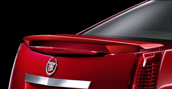 Cadillac CTS Sedan DAR Spoilers OEM Look 3 Post Wing w/o Light ABS-712