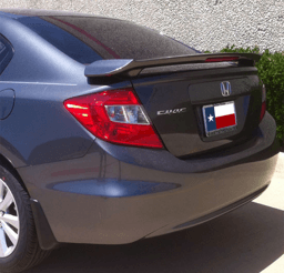 Honda Civic 4Dr DAR Spoilers OEM Look 3 Post Wing w/ Light ABS-753