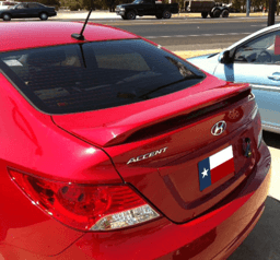 Hyundai Accent 4Dr DAR Spoilers Custom 3 Post Wing w/ Light ABS-757
