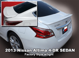 Nissan Altima 4-Dr DAR Spoilers OEM Look Flush Wing w/ Light ABS-764