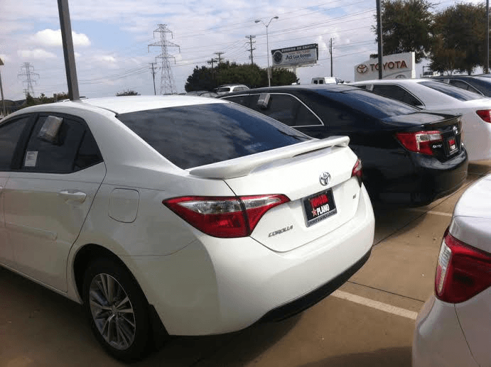 Toyota Corolla DAR Spoilers Custom 3 Post Wing w/ Light ABS-780