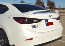 Mazda 3 DAR Spoilers Custom 3 Post Wing w/ Light ABS-783