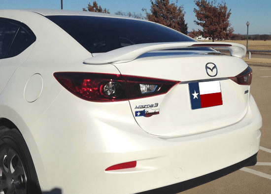 Mazda 3 DAR Spoilers Custom 3 Post Wing w/ Light ABS-783